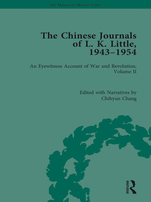 cover image of The Chinese Journals of L.K. Little, 1943–54